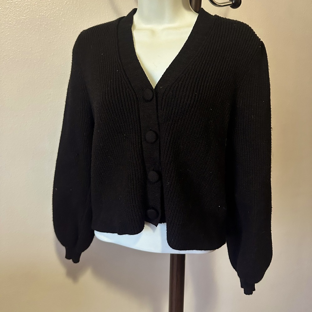 Black cardigan